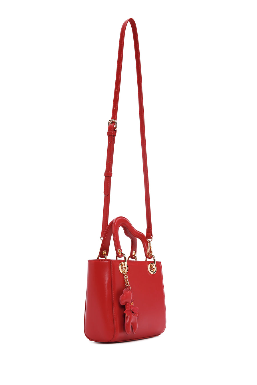 Women's Red Long Strap Shoulder Bag