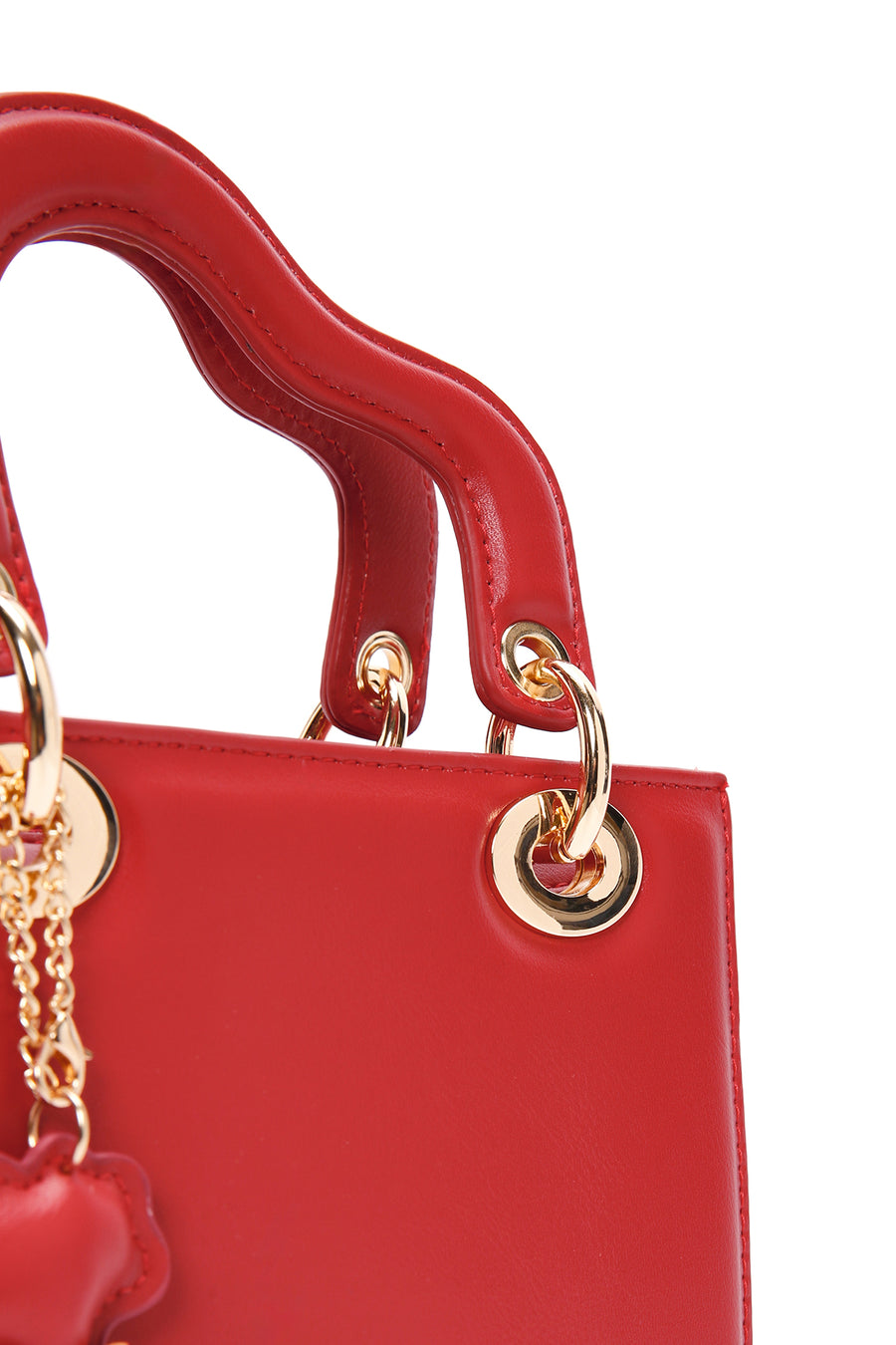 Women's Red Long Strap Shoulder Bag