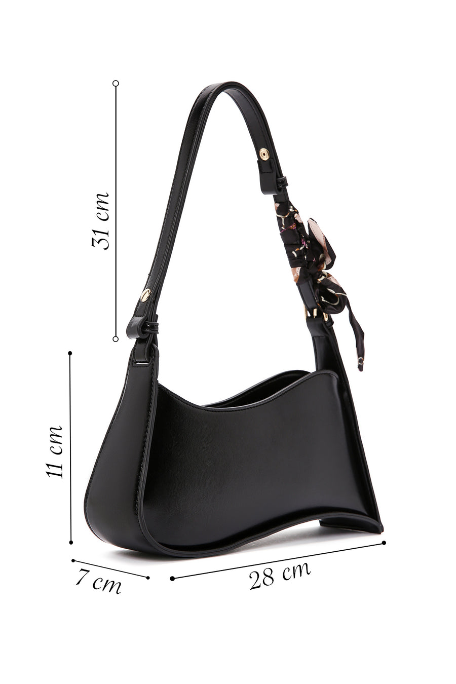 Women's Black Shoulder Bag