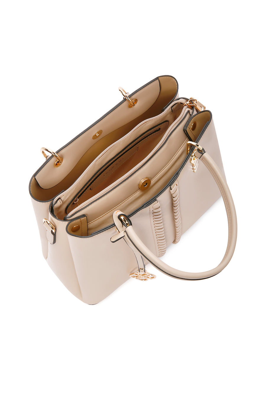 Women's Beige Long Strap Shoulder Bag