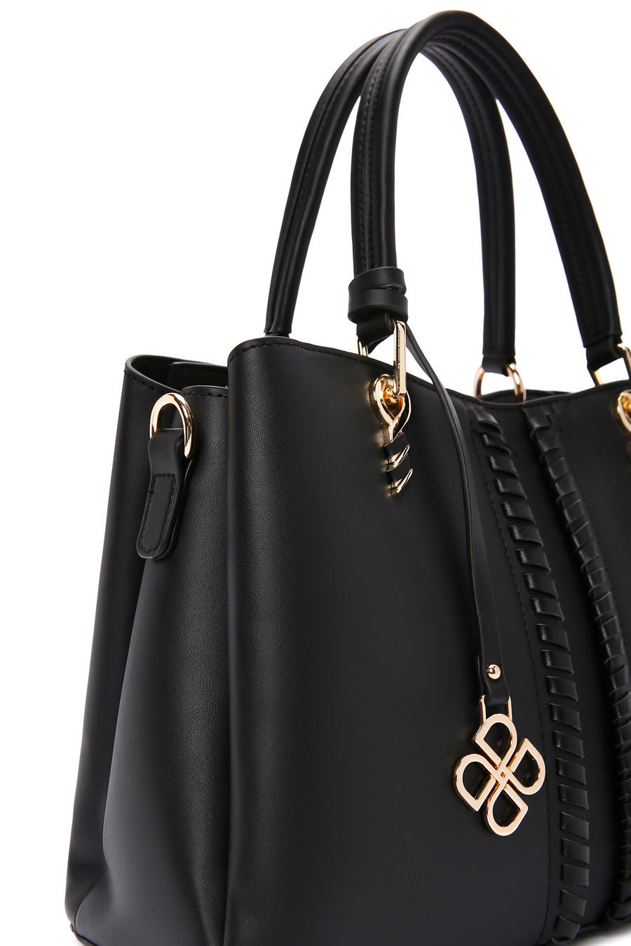 Women's Black Long Strap Shoulder Bag