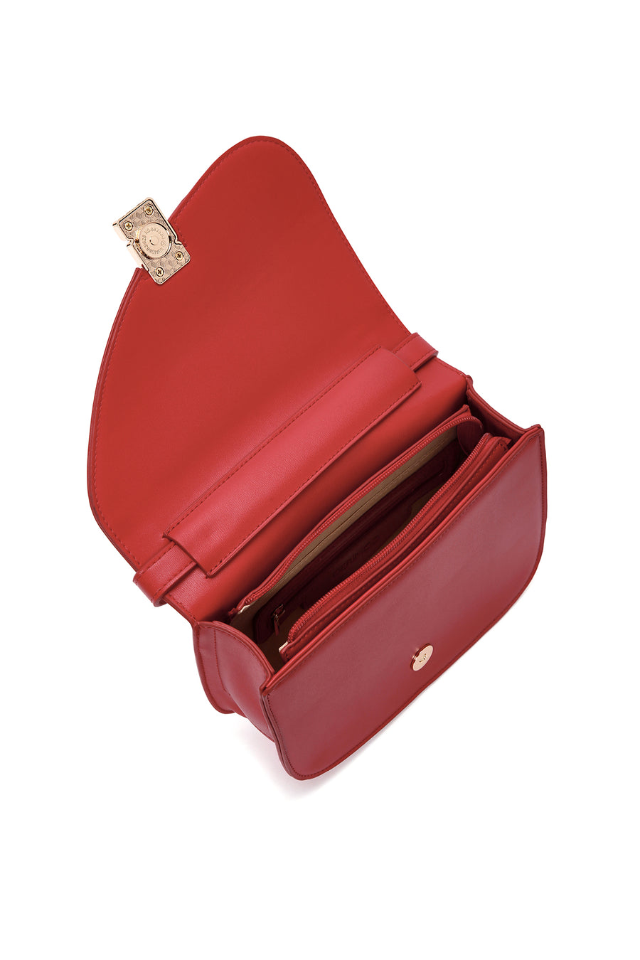 Women's Red Long Strap Crossbody Bag