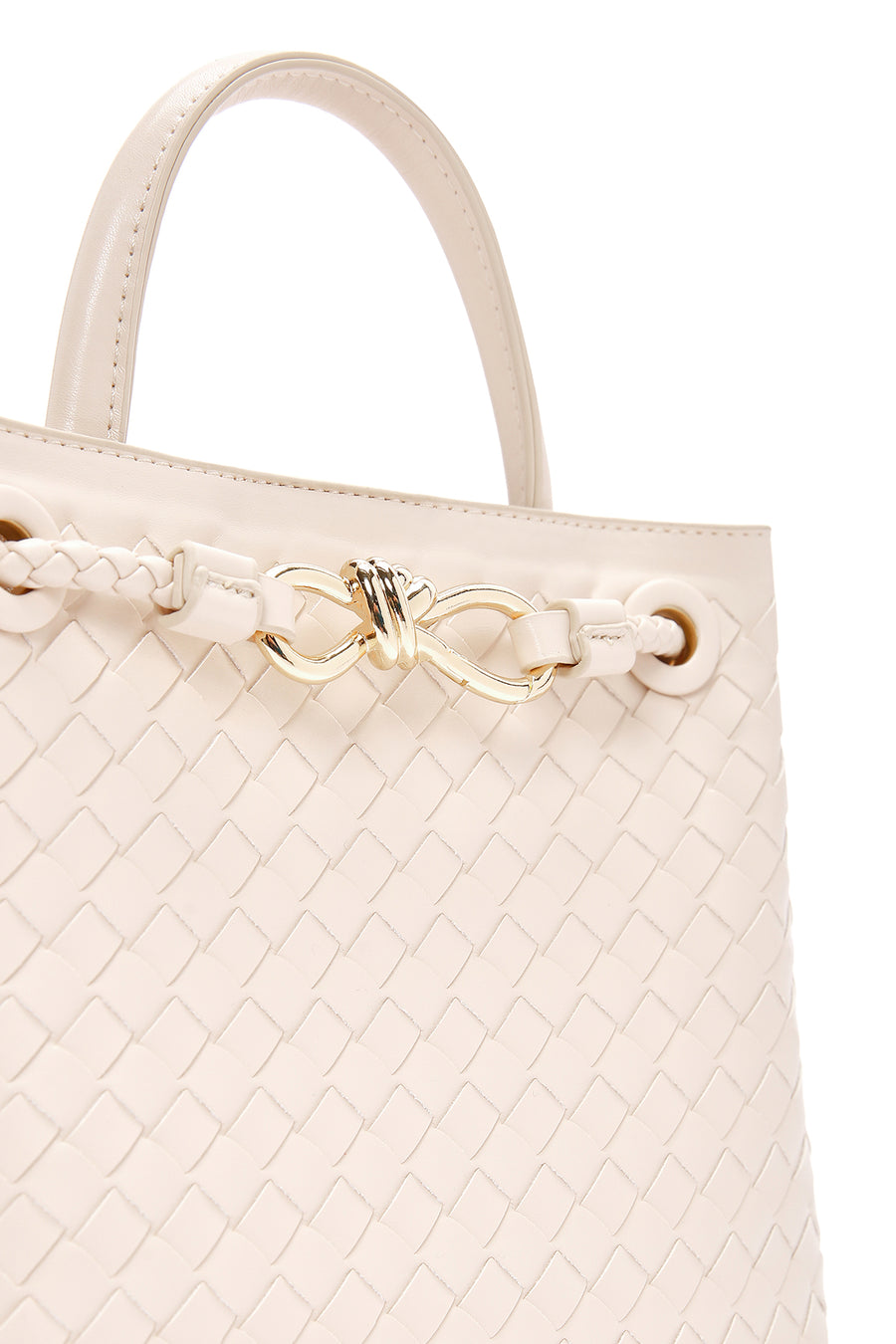 Women's Cream Long Strap Shoulder Bag