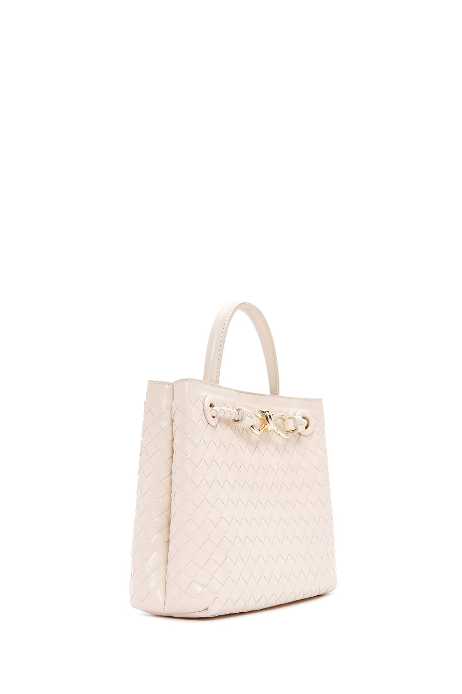 Women's Cream Long Strap Shoulder Bag