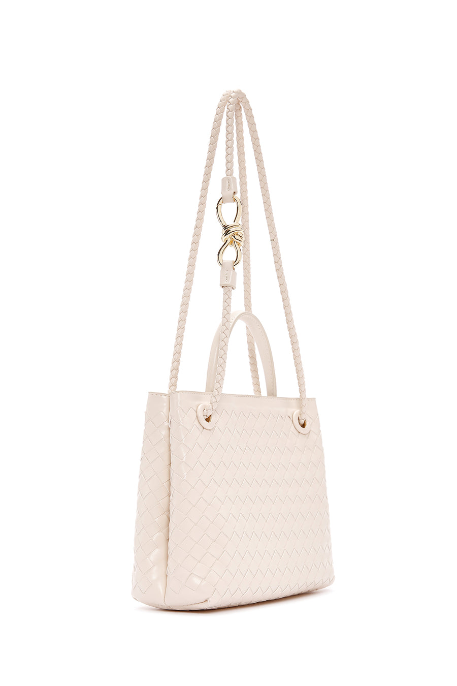 Women's Cream Long Strap Shoulder Bag