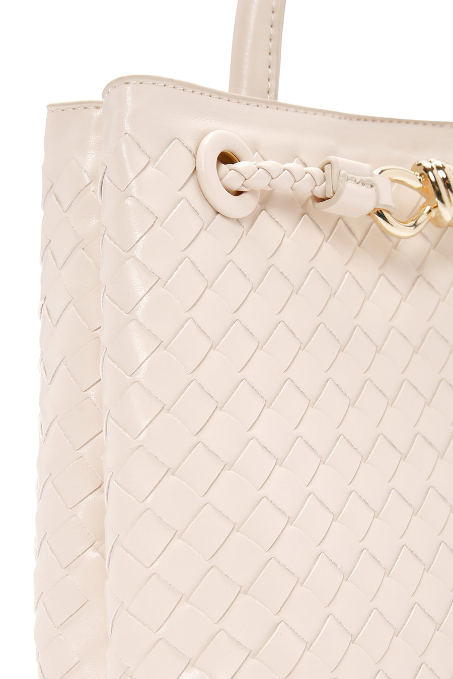 Women's Cream Long Strap Shoulder Bag