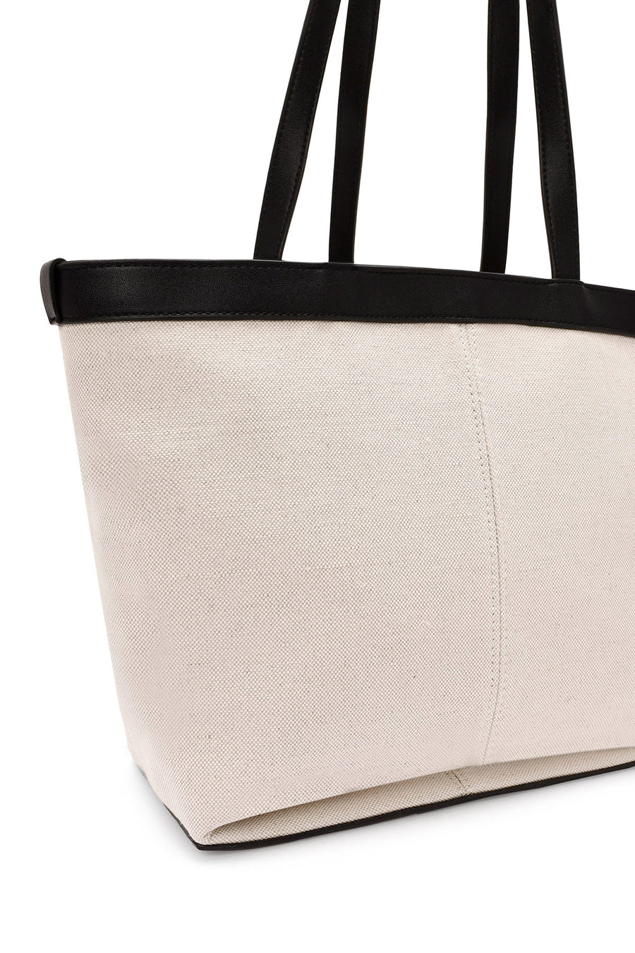 Women's Cream Fabric Shoulder Bag