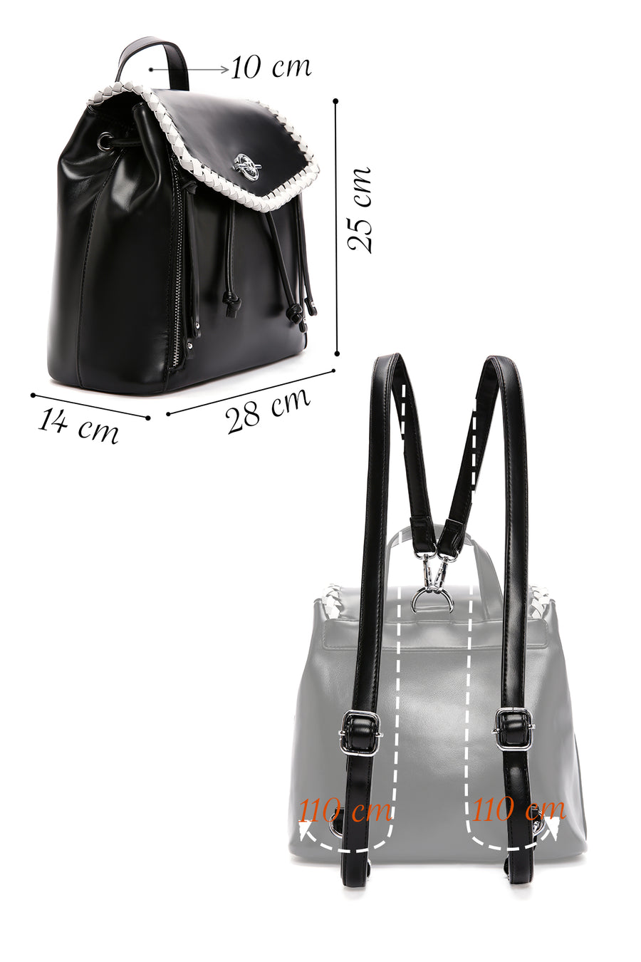 Women's Black Backpack
