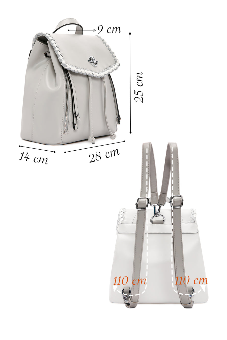 Women's Gray Backpack