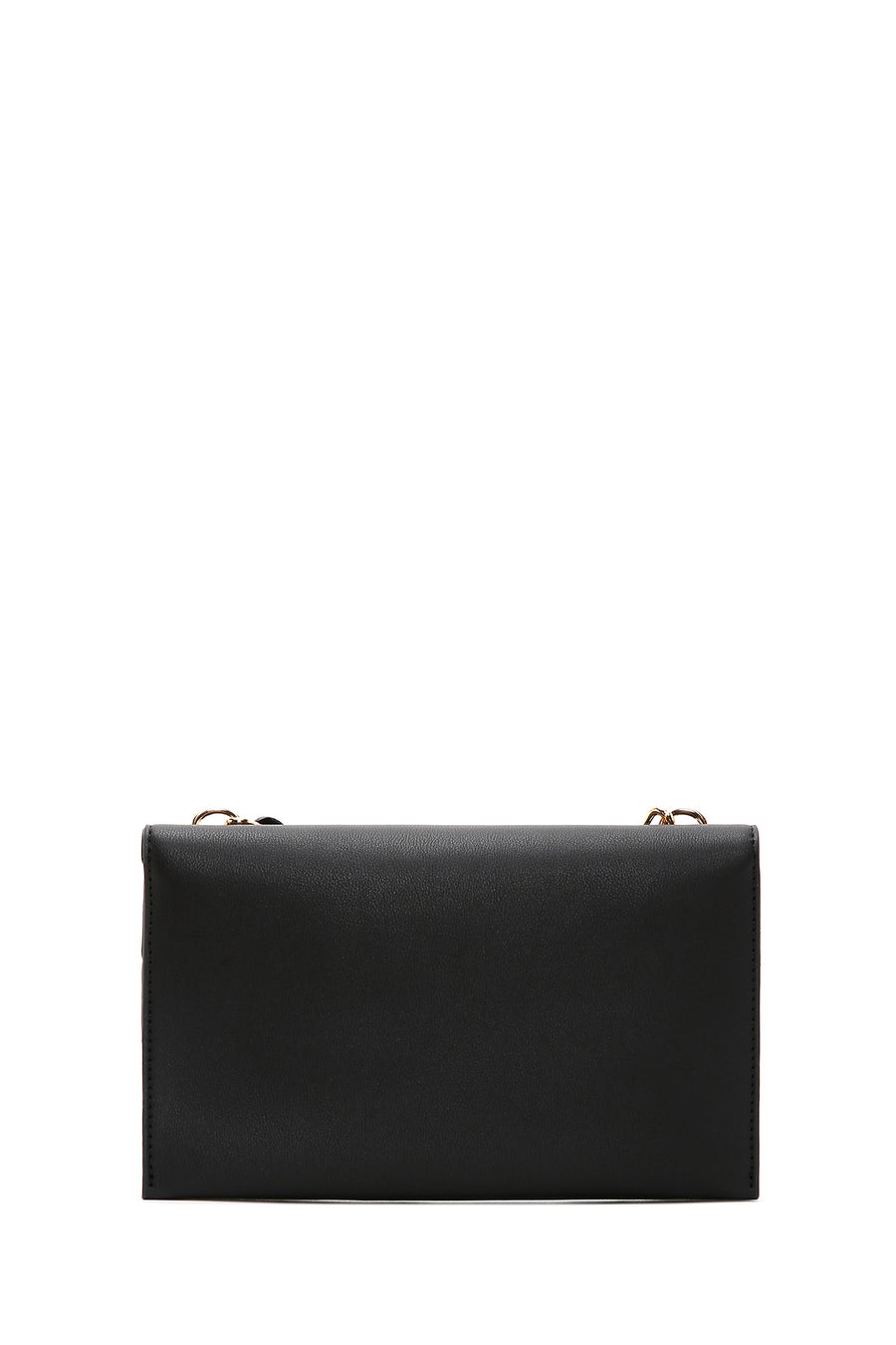 Women's Black Long Chain Strap Clutch Bag
