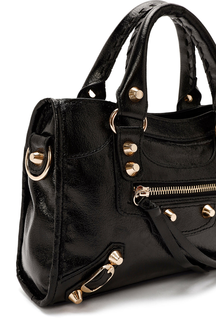Women's Black Long Strap Shoulder Bag