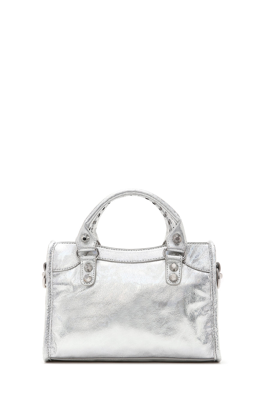 Women's Silver Long Strap Shoulder Bag