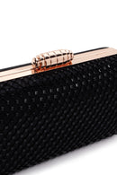 Women's Black Long Chain Strap Stone Cross Bag | Derimod