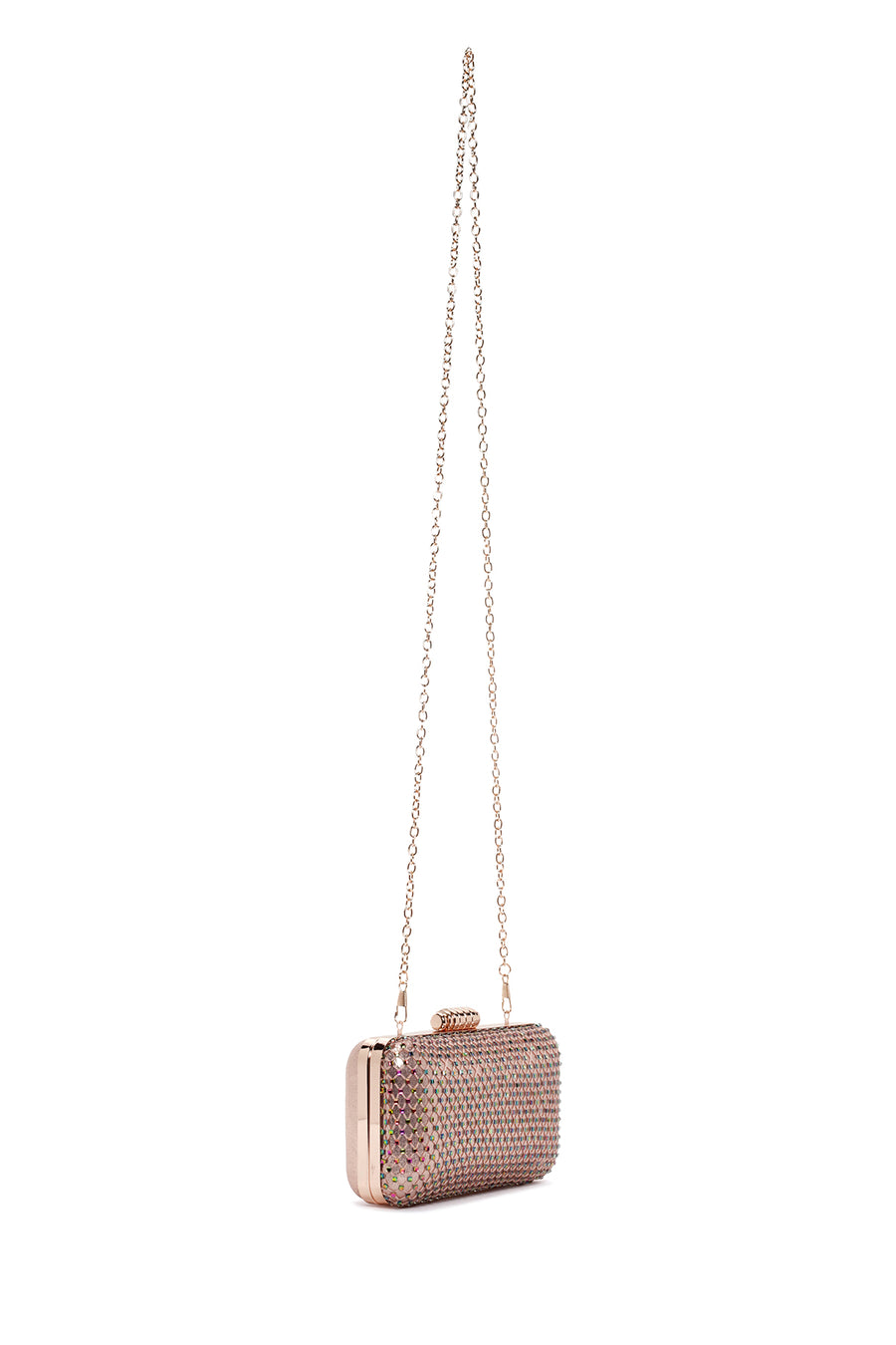 Women's Powder Long Chain Strap Stone Cross Bag