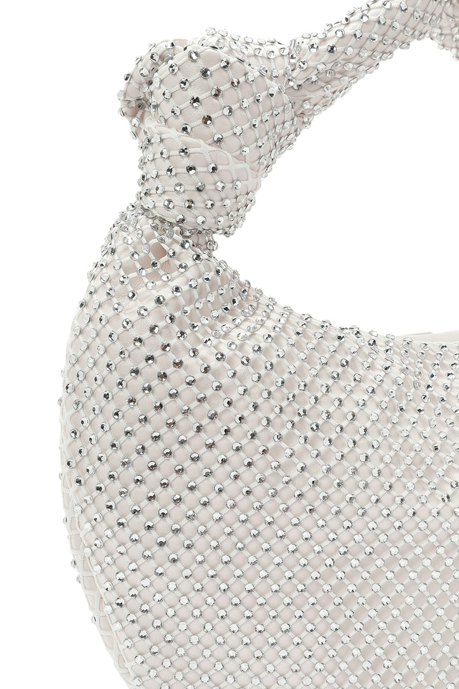 Women's White Stone Handbag