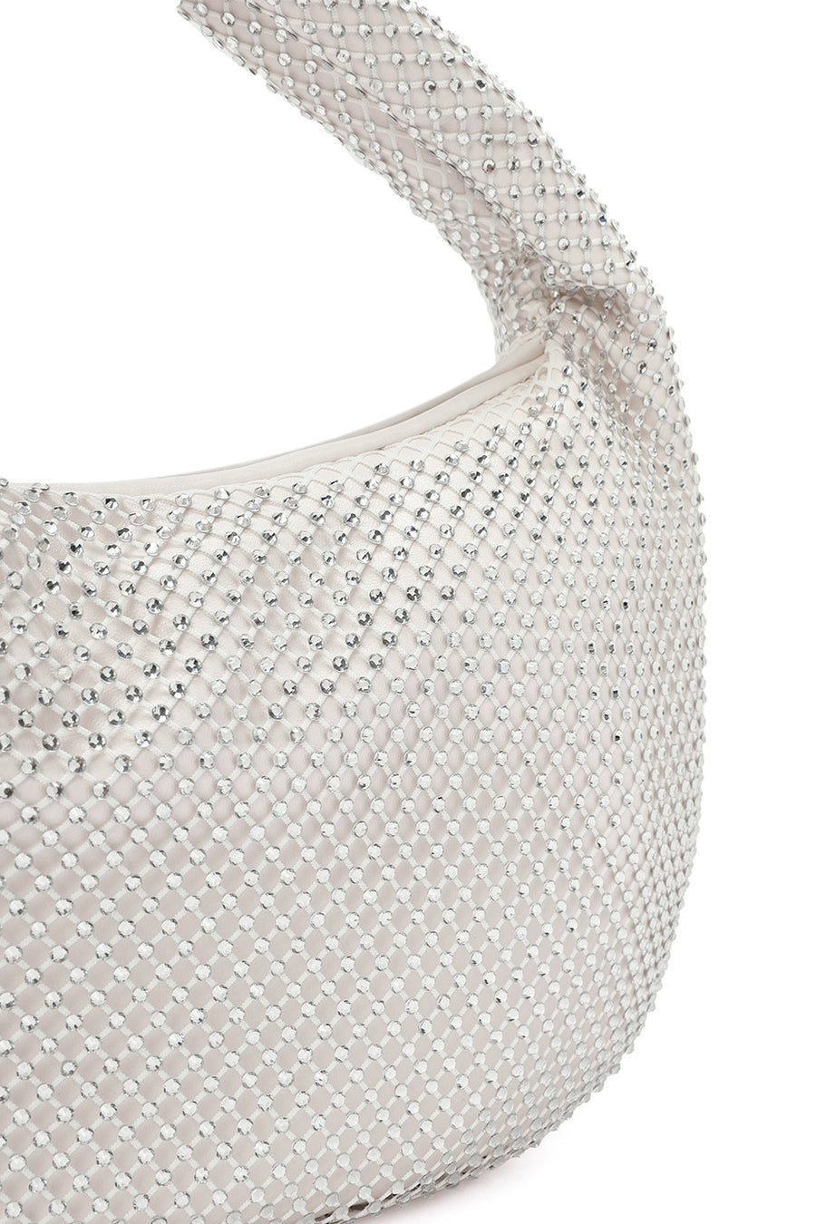 Women's White Stone Handbag