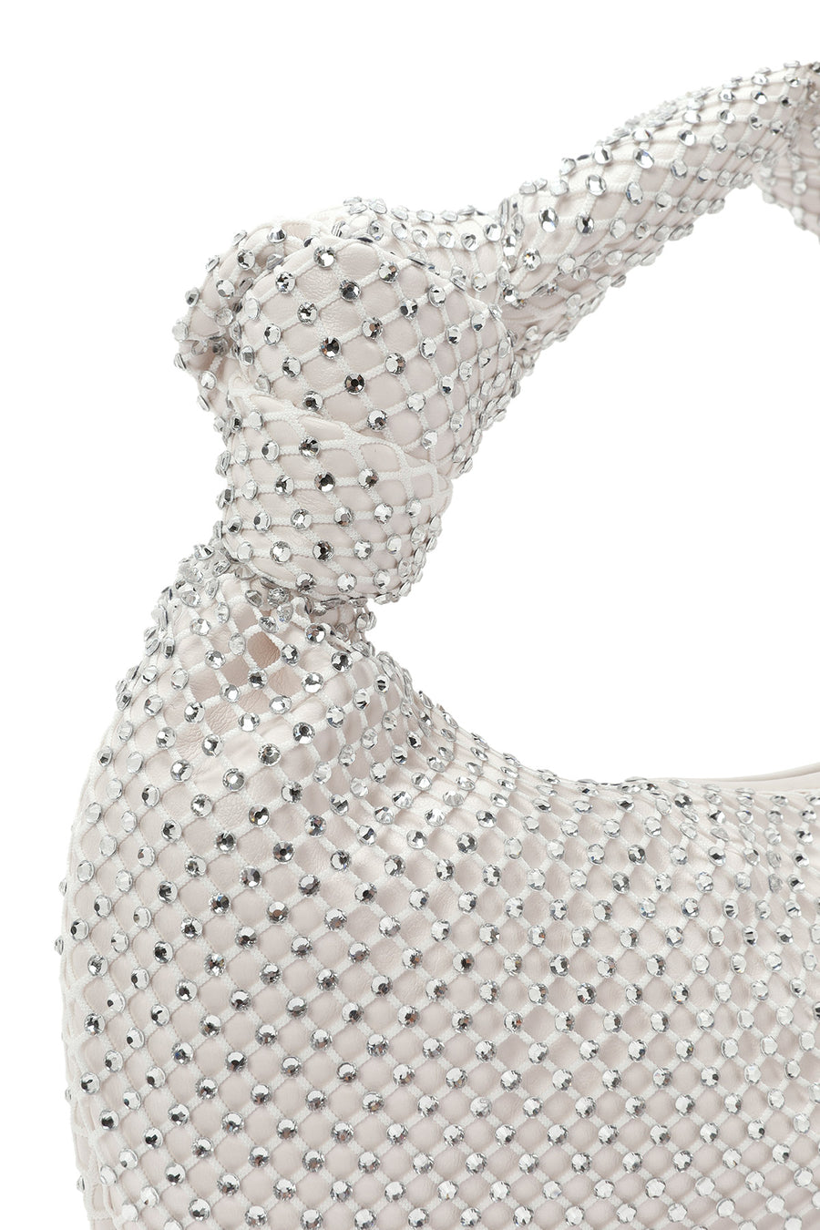 Women's White Stone Handbag