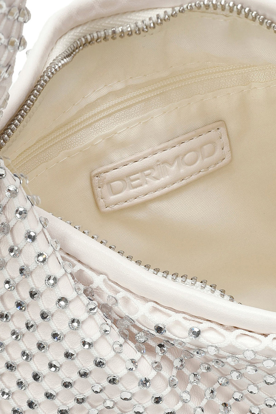 Women's White Stone Handbag