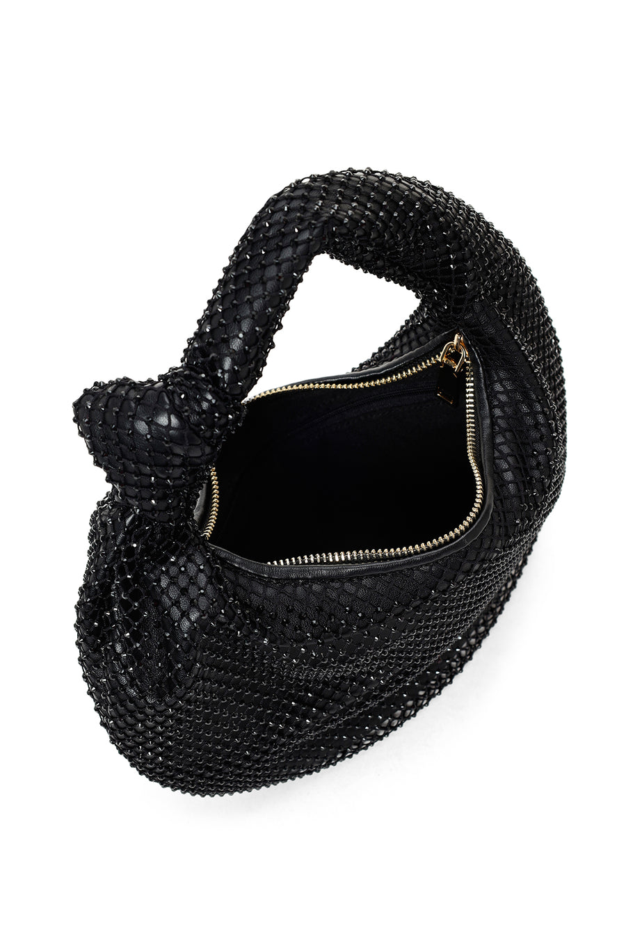 Women's Black Stone Handbag