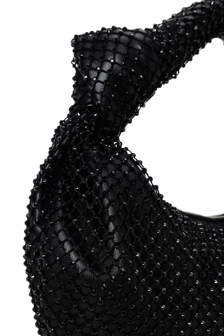 Women's Black Stone Handbag
