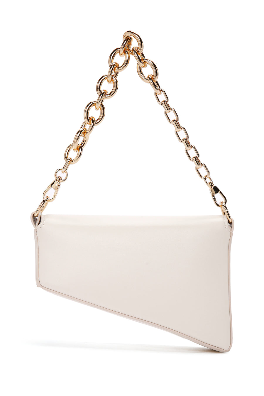 Women's Cream Chain Strap Shoulder Bag
