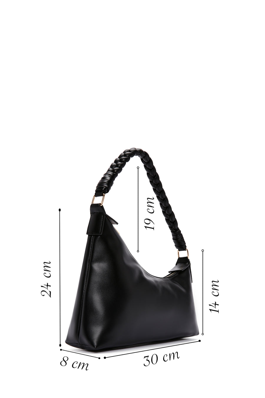 Women's Black Shoulder Bag