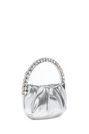 Kadın Gümüş Uzun Askılı Metalik Abiye Çapraz Çanta | Derimod