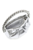 Kadın Gümüş Uzun Askılı Metalik Abiye Çapraz Çanta | Derimod