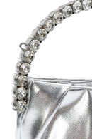 Kadın Gümüş Uzun Askılı Metalik Abiye Çapraz Çanta | Derimod