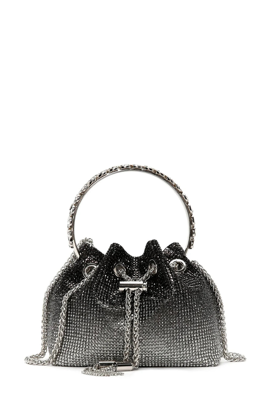 Women's Black Long Chain Strap Stone Cross Bag 24SBD2951TS | Derimod