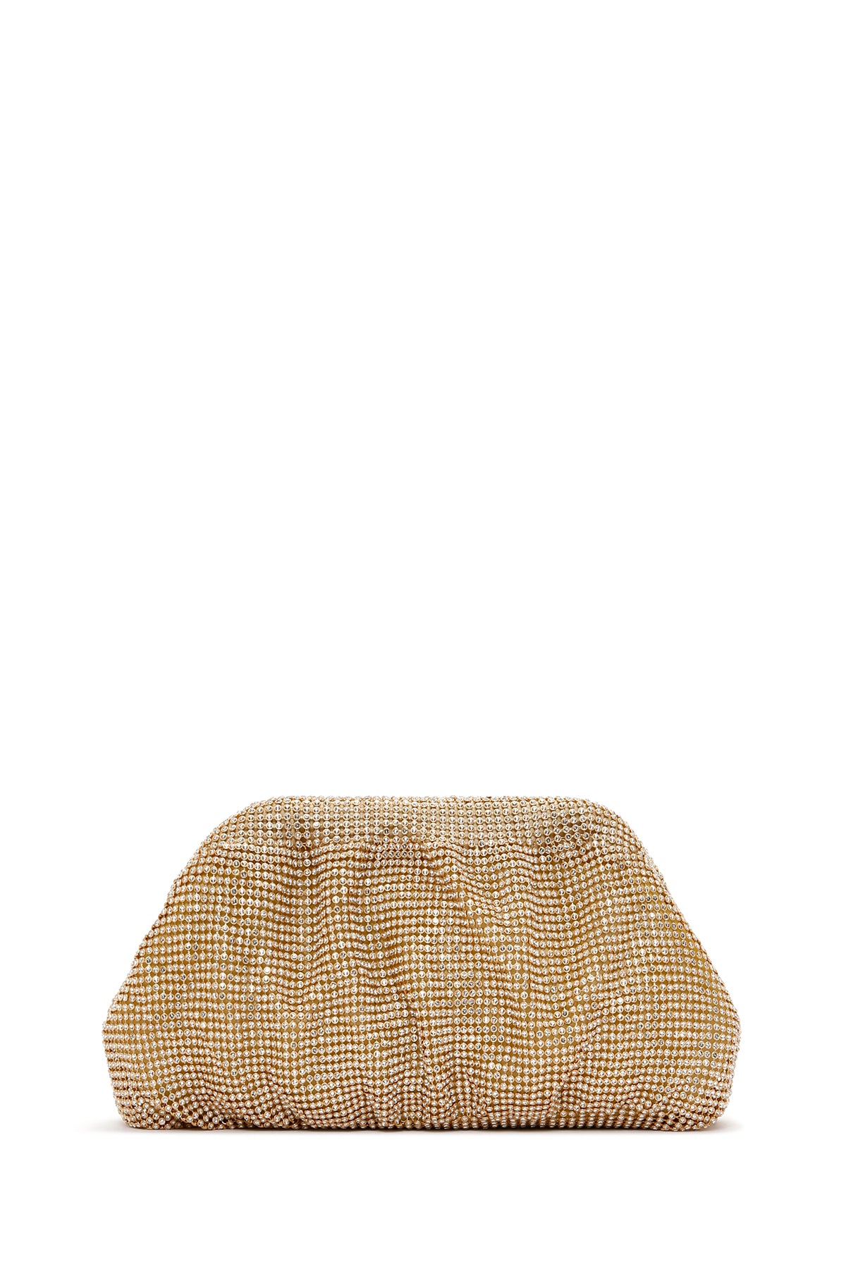 Kadın Altın Uzun Zincir Askılı Taşlı Çapraz Çanta