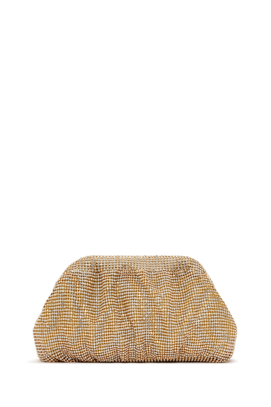 Women's Gold Long Chain Strap Stone Cross Bag