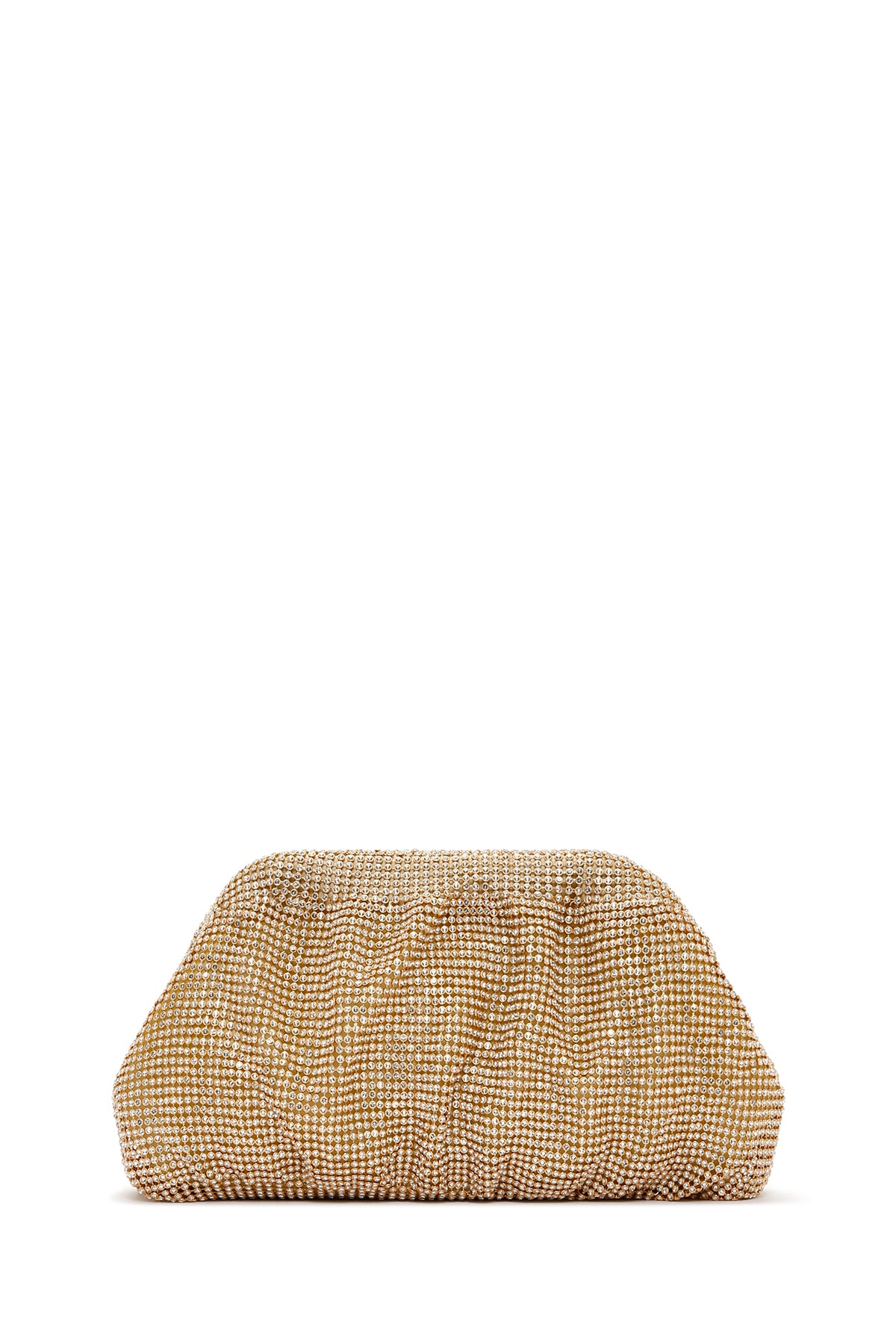 Kadın Altın Uzun Zincir Askılı Taşlı Çapraz Çanta