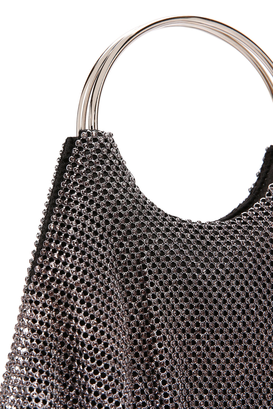 Women's Black Stone Handbag