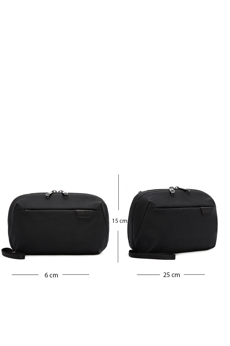 D-Pack Men's Black Fabric Handbag