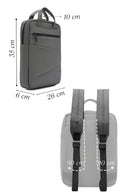 D-Pack Unisex Gri Kumaş Sırt Çantası | Derimod