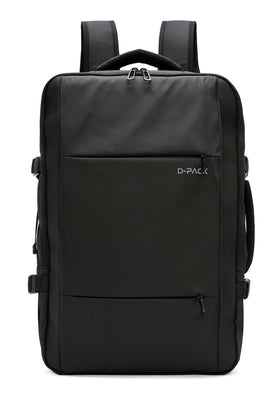 D-Pack Unisex Siyah Teknolojik Kumaş Sırt Çantası