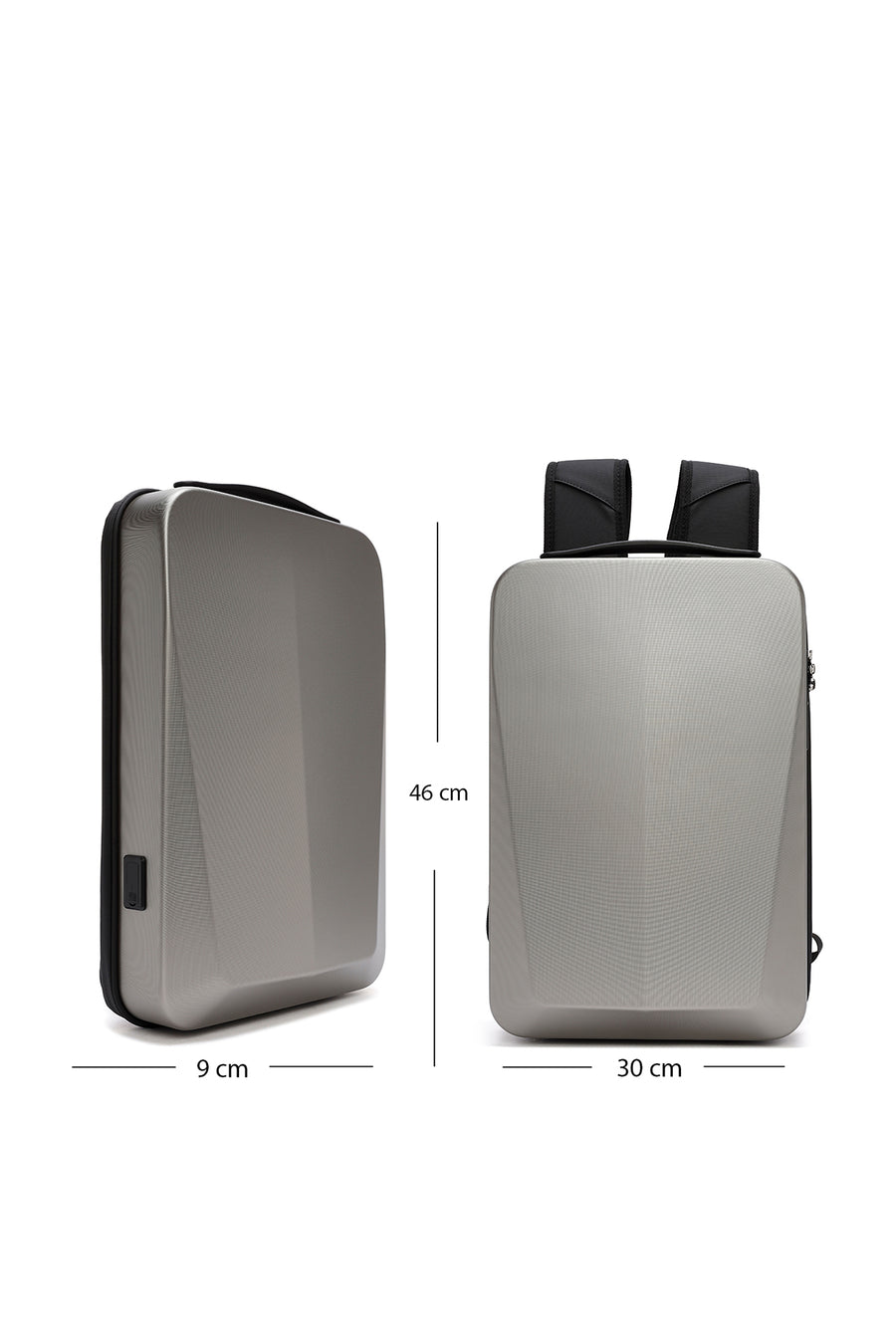 D-Pack Unisex Metalik Teknolojik Sırt Çantası