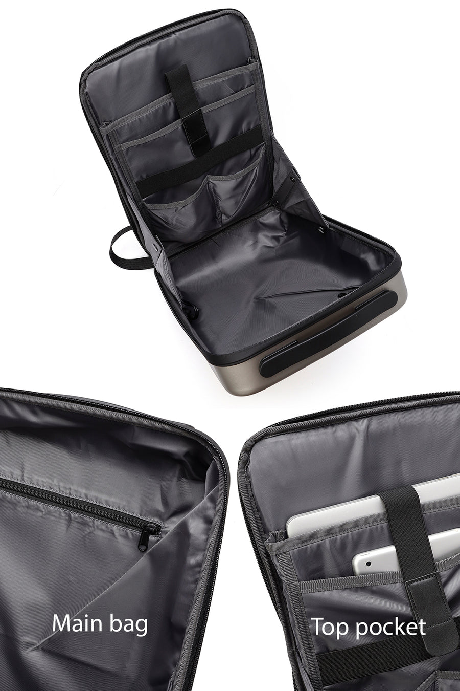 D-Pack Unisex Metalik Teknolojik Sırt Çantası