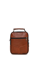 Men's Brown Long Strap Leather Handbag | Derimod