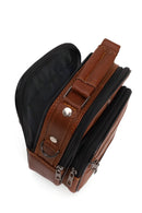 Men's Brown Long Strap Leather Handbag | Derimod
