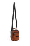 Men's Brown Long Strap Leather Handbag | Derimod