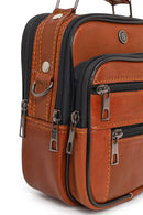 Men's Brown Long Strap Leather Handbag | Derimod
