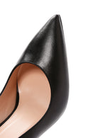 Kadın Siyah Topuklu Deri Stiletto | Derimod