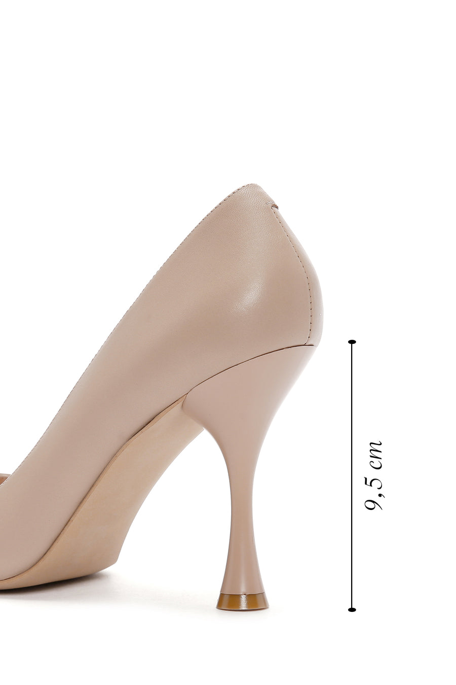 Kadın Pudra Topuklu Deri Stiletto