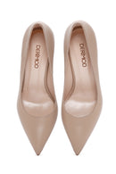 Kadın Pudra Topuklu Deri Stiletto | Derimod