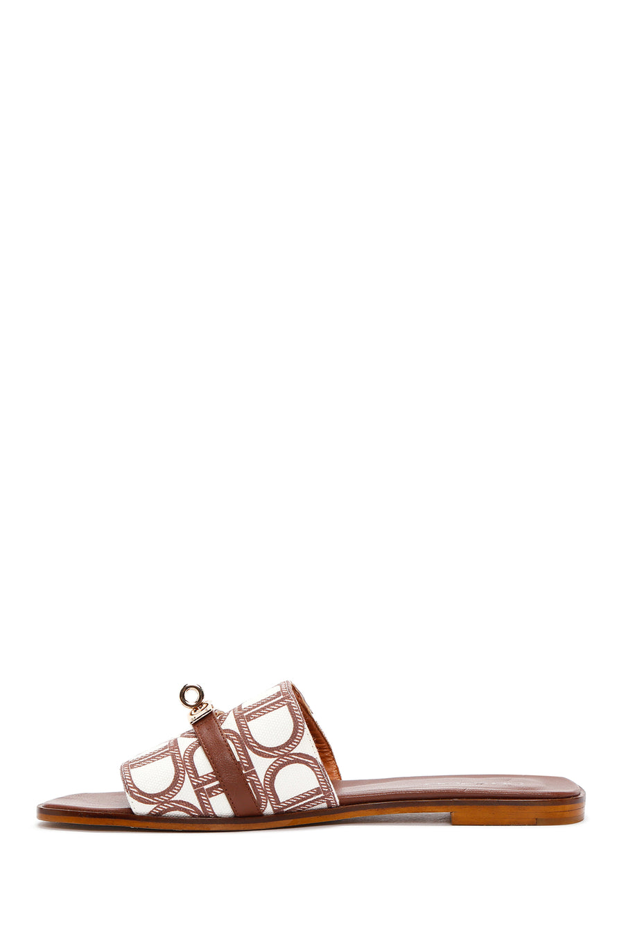 Women's Brown Leather Slippers