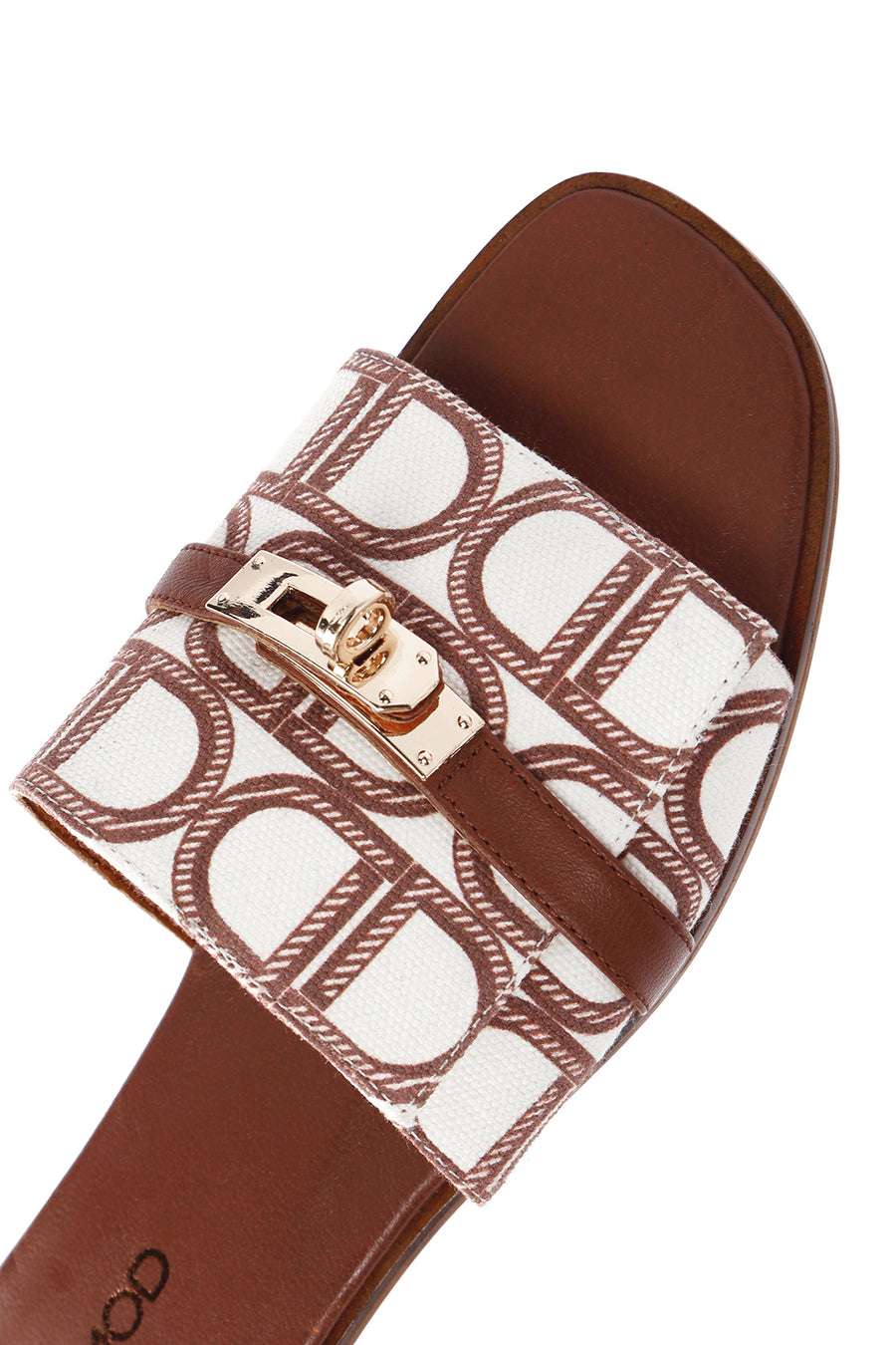Women's Brown Leather Slippers