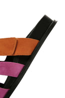 Kadın Pembe Süet Deri Terlik | Derimod