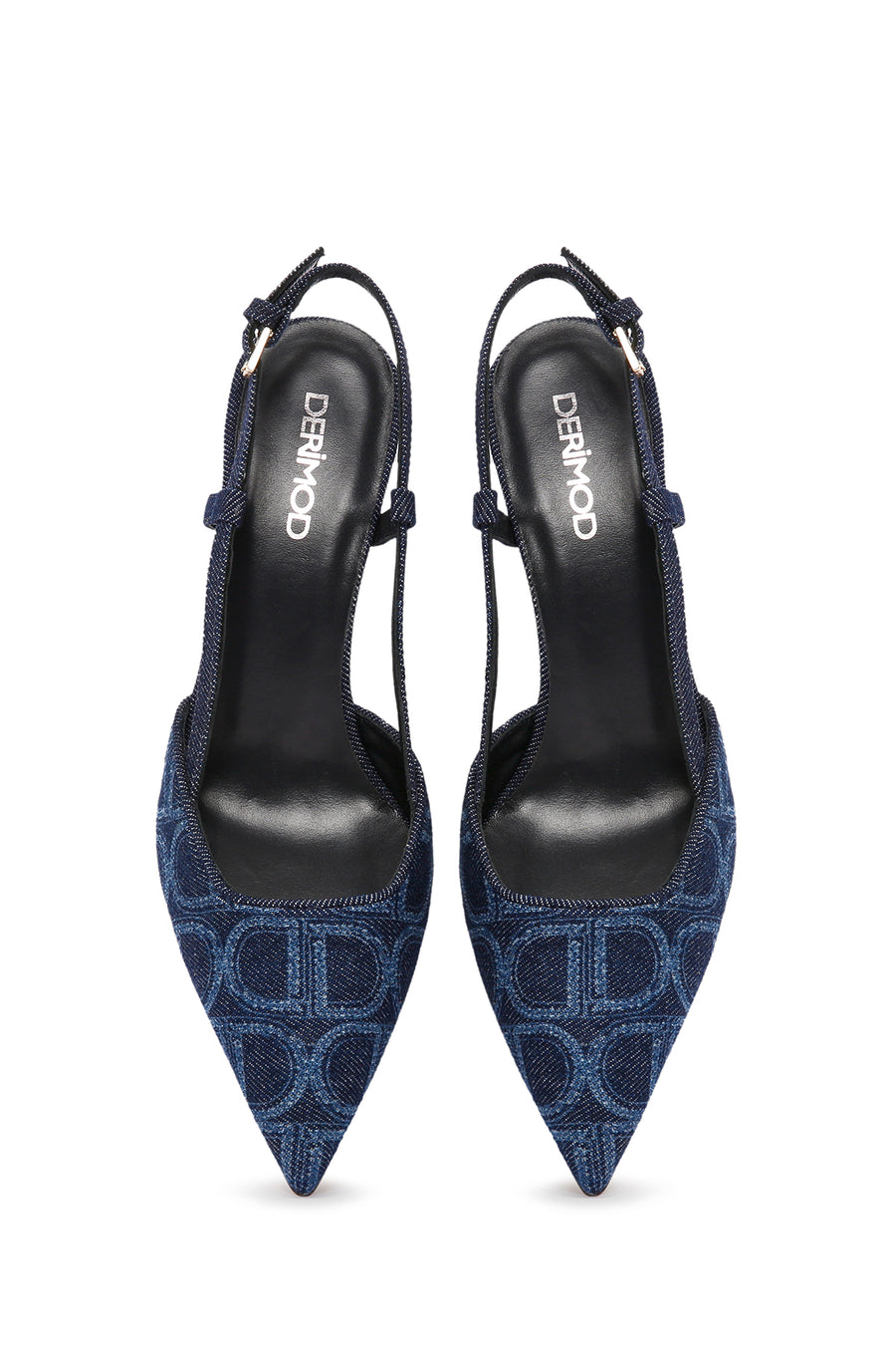 Women's Blue Ankle Strap Thin Heel Stiletto